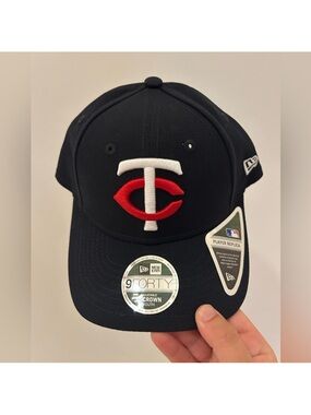 New Era Minnesota Twins Navy Baseball Cap Red White TC youth adjustable hat